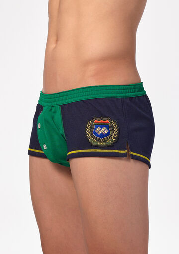 Patched Pique Fit Trunks,navy, small image number 3