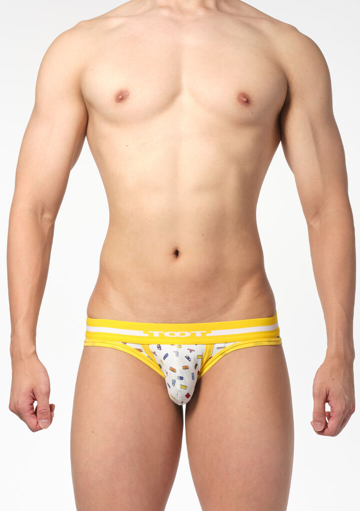 Underwear-dotted Bikini,yellow, medium image number 1