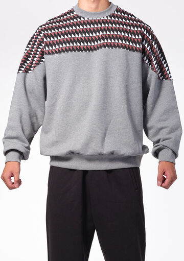 Tribal△ Pullover,gray, small image number 1