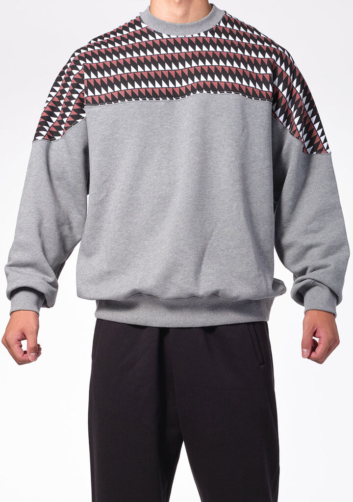 Tribal△ Pullover,gray, medium image number 1