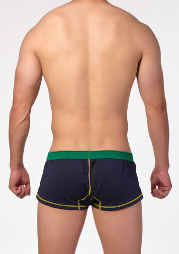 Patched Pique Fit Trunks,ネイビー, small image number 2