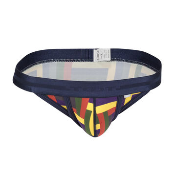 Multi Block Bikini,navy, small image number 0