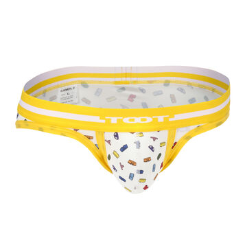 Underwear-dotted Bikini,yellow, small image number 0